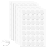 Yolev 280pcs Sticky Dots Clear Double Sided Removable, 20mm/0.79in Wall Sticky Tack,Mounting Putty For Museum Crafts,Poster, Festival Decoration