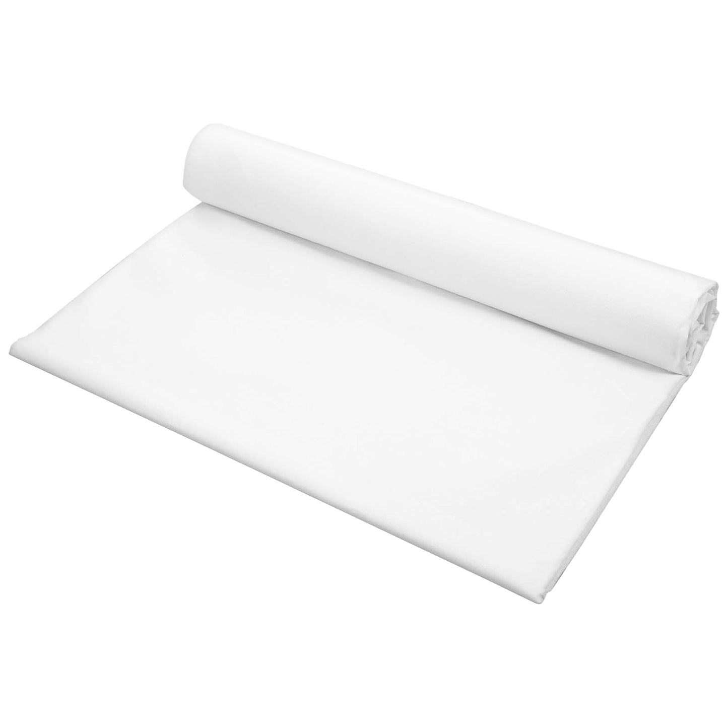 1 Yard White Cotton Fabric 59 inch Wide Quilting Fabric Material 100% Cotton Muslin Fabric Medium Weight 5.8 oz, White Fabric by The Yard Soft Embroidery Cloth Fabric for Sewing Material Apparel Clot