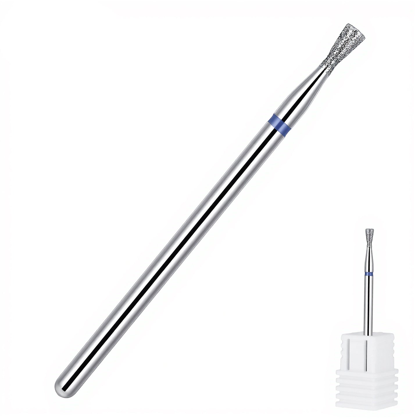 Funnel Shape Nail Drill Bit, Diamond Nail File, Carbide Under Nails Cleaner, Cuticle Dead Skin Remover, Gel Polishing Tool