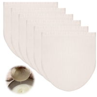 6Pcs Nut Milk Bags 12" x 12" Cheese Cloth Bag 100% Unbleached Cotton Nut Bags Strainer Reusable Mesh Strainer Bag for Soy, Tea, Juice, Yogurt, Cold Brew, Beer Tea