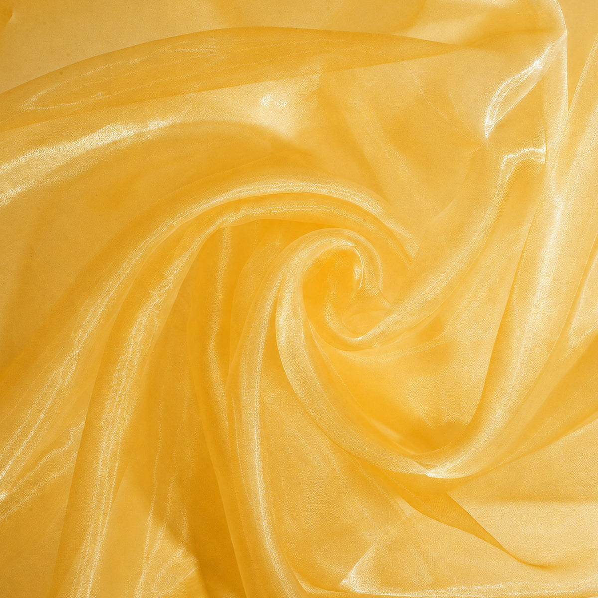Yellow Organza Fabric By The Yard, 59Inch Wide Tulle Fabric Rolls