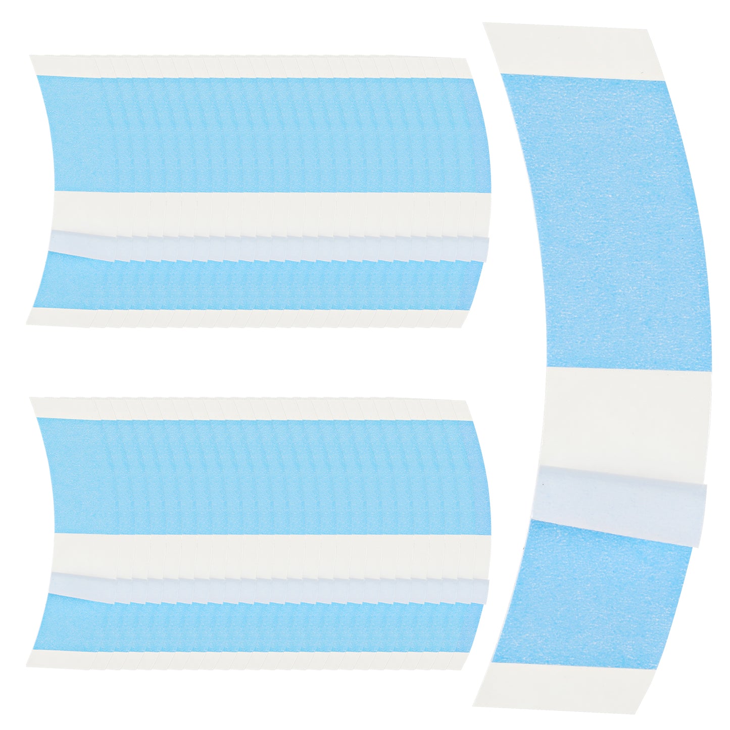 60 pcs Wig Tape Hair Extension Toupee Tape Big 3 x 0.86 inch Double Sided Adhesive Tape in Tape Replacement Waterproof Lace Hair Tape for Extensions Wig Tape Beauty Tools