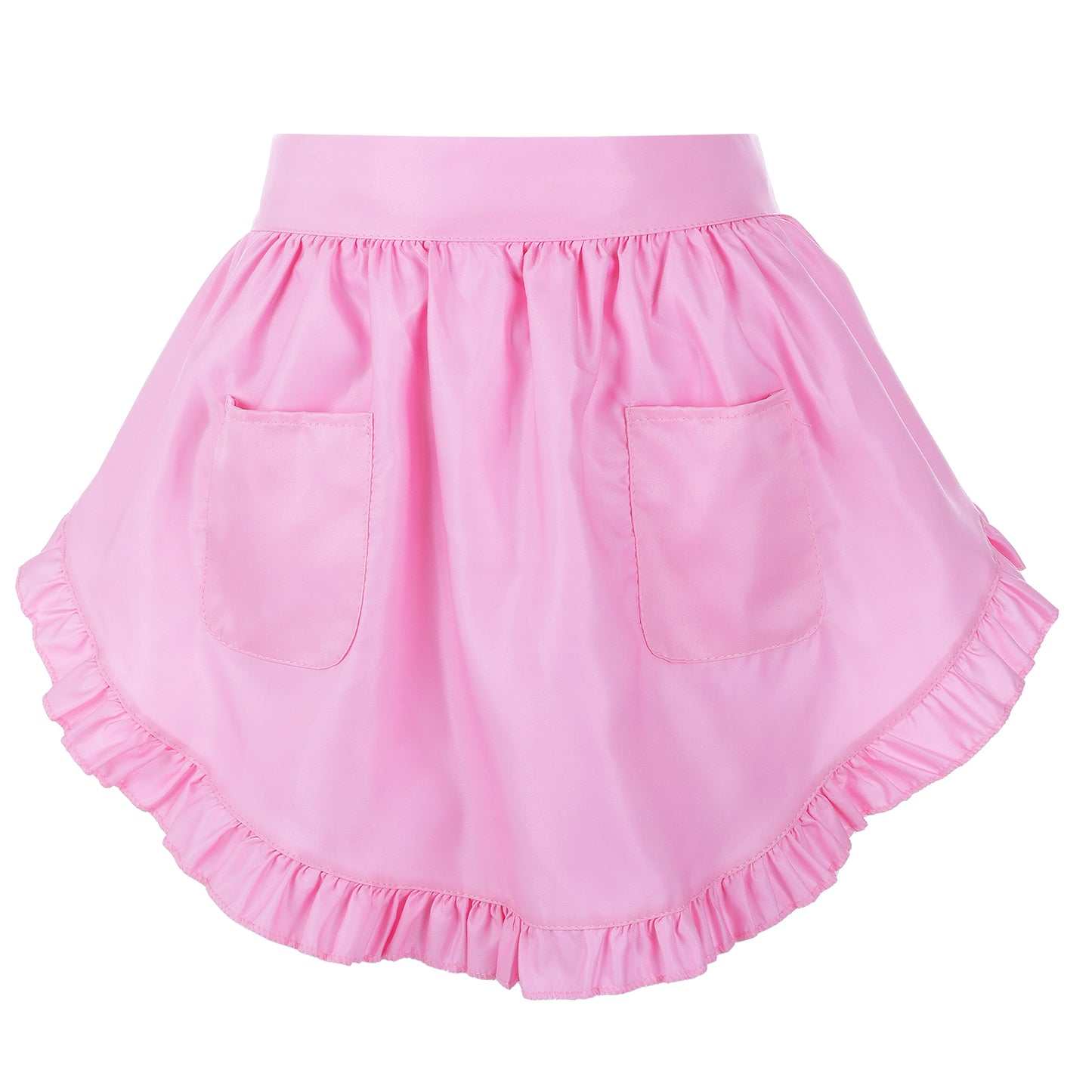 Lusofie Waist Apron Half Apron Maid Aprons Cooking Aprons for Women for Kitchen Cooking Restaurant Restaurant Bistro Coffee(Pink)