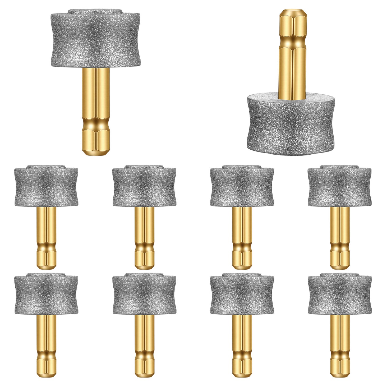 Lusofie Dog Nail Grinder Replacement Head, 10pcs Pet Nail Grinder Diamond Tip Replacement, Dog Claw Smoothing Grinders Bits fot Most Electric Pet Paw Trimmer Nails Grinders, Highly Efficient and Safe