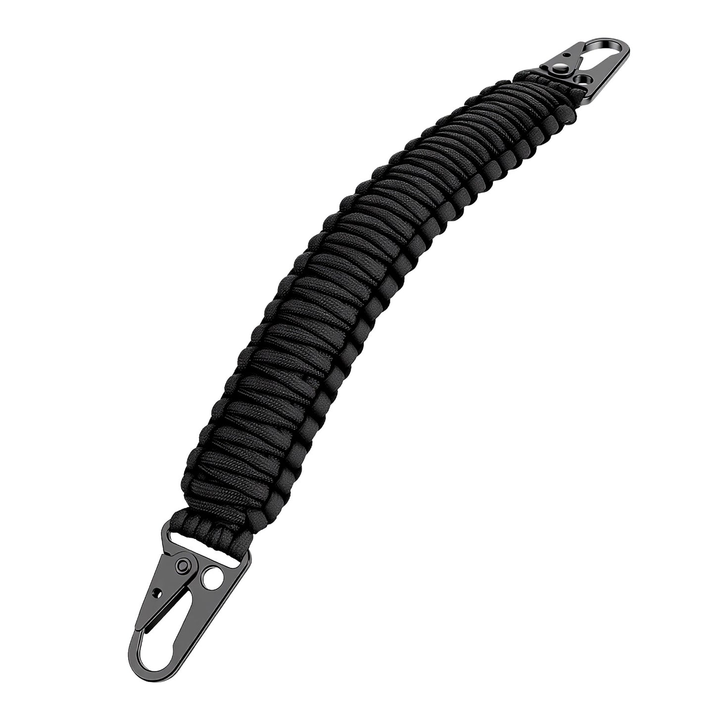 Universal Tactic Paracord StrapsHandle- 9-core Weaving Paracord Strap Replacement with Metal Hooks for Bag Strap Water Bottle Holder,Braided Strong Lanyard for Outdoor Activities, Camera, Keys