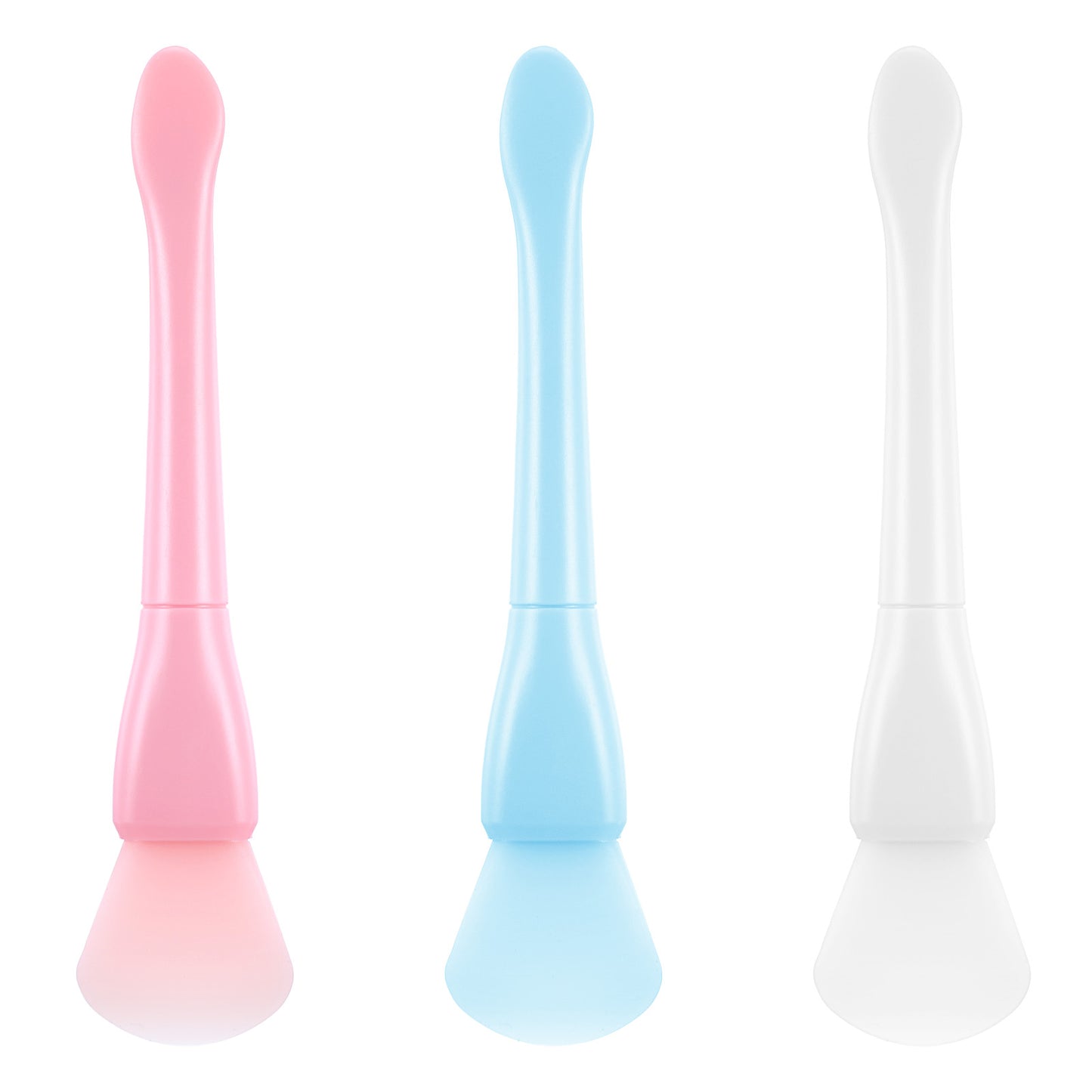 6Pcs Silicone Face Mask Brush Soft Face Mask Applicator Skincare Applicator for Sleeping Mask Body Lotion (Pink Blue White)
