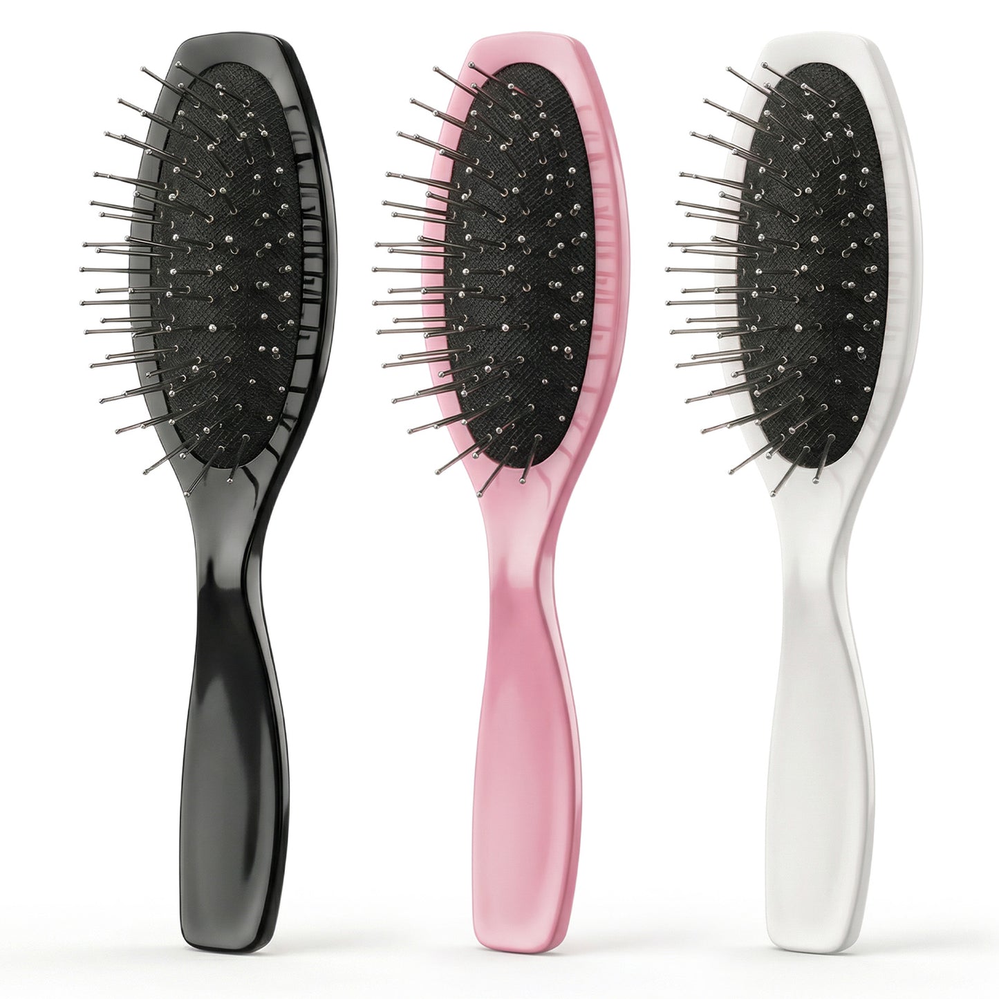 3 Pcs Wire Wig Brush Metal Metal Hair Brush Portable Stainless Steel Bristle Detangler Hairbrush Professional Wig Brushes for Synthetic Hair Wire Hair Brush for Women(3 Colors)