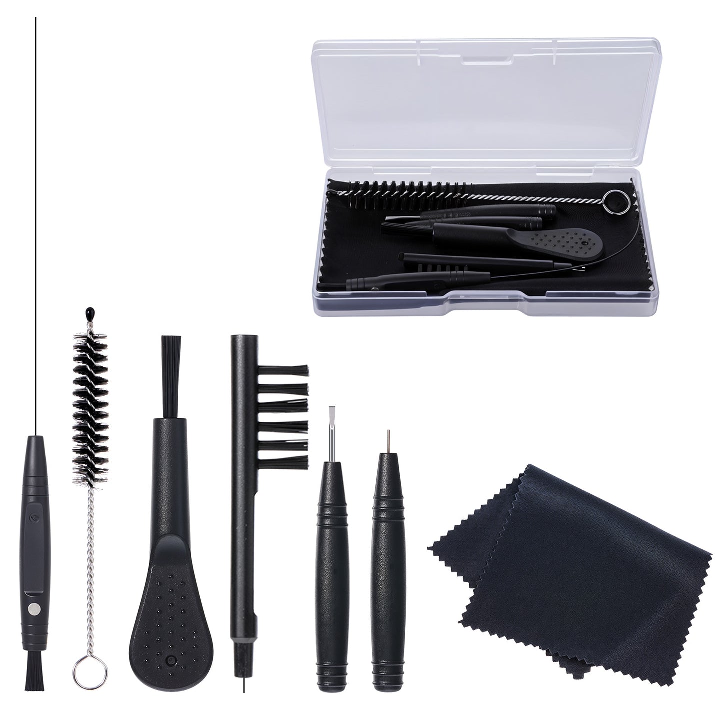 Hearing Aid Cleaning Kits,Hearing Aid Accessories,Hearing Aid Cleaning Tools,Hearing Aid Cleaning Wire,Hearing Aid Cleaning Brush,Hearing Aid Amplifier Cleaner Kit with Case (8 Pcs)