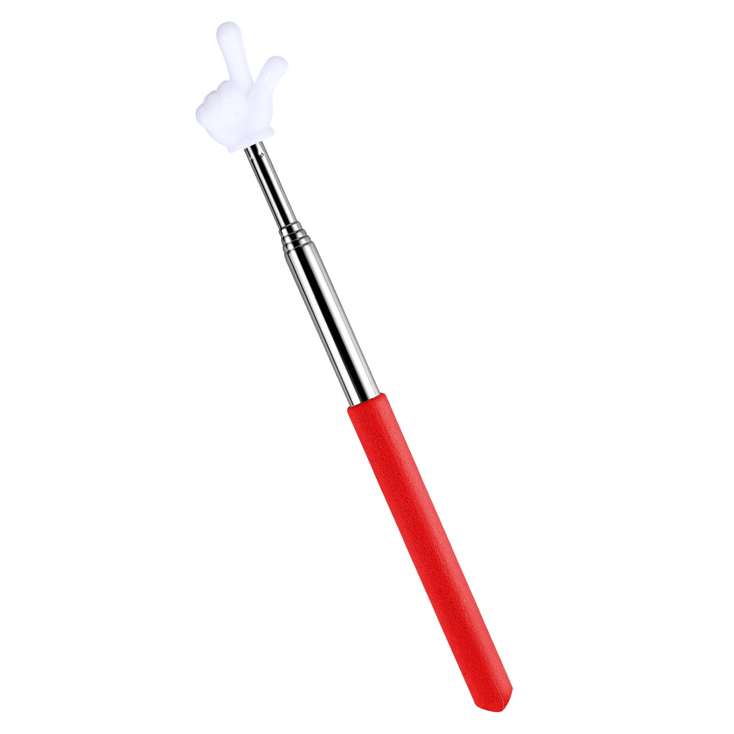 DIVINA VITAE Telescopic Teacher Pointer Extendable Pointer Stick for Classroom Retractable Hand Pointer Finger Pointer Stick Mini Classroom Pointer for Elementary School Kindergarten Teacher(Red)