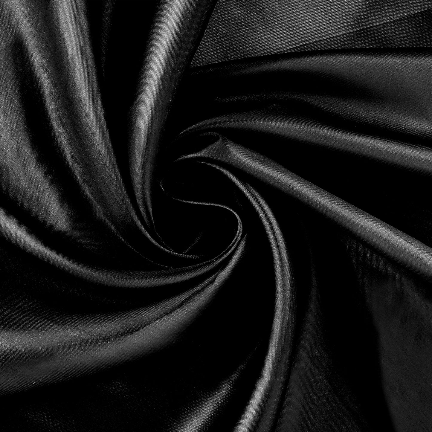 Black Satin Fabric 1 Yard x 61 Inch Satin Fabric by The Yard(Black)