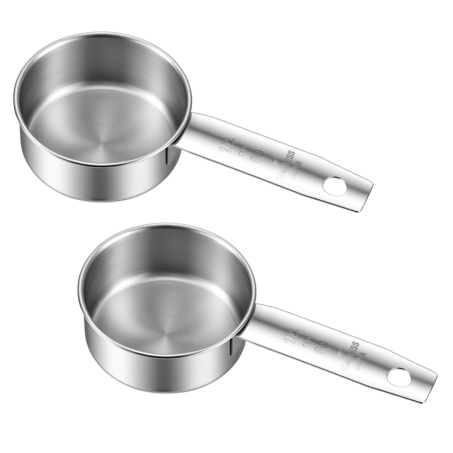 Stainless Steel Ladle, 60ml Small Soup Spoon, 2-Pack, Silver, 4.96 Inch, Dishwasher Safe, Mirror Finish