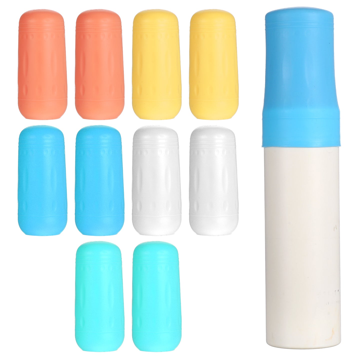10 Pcs Silicone Bottle Covers for Travel Leak Proof Silicone Covers for Travel Toiletries Reusable Travel Bottle Covers Elastic Sleeves for Men Women Various Travels Size Bottles