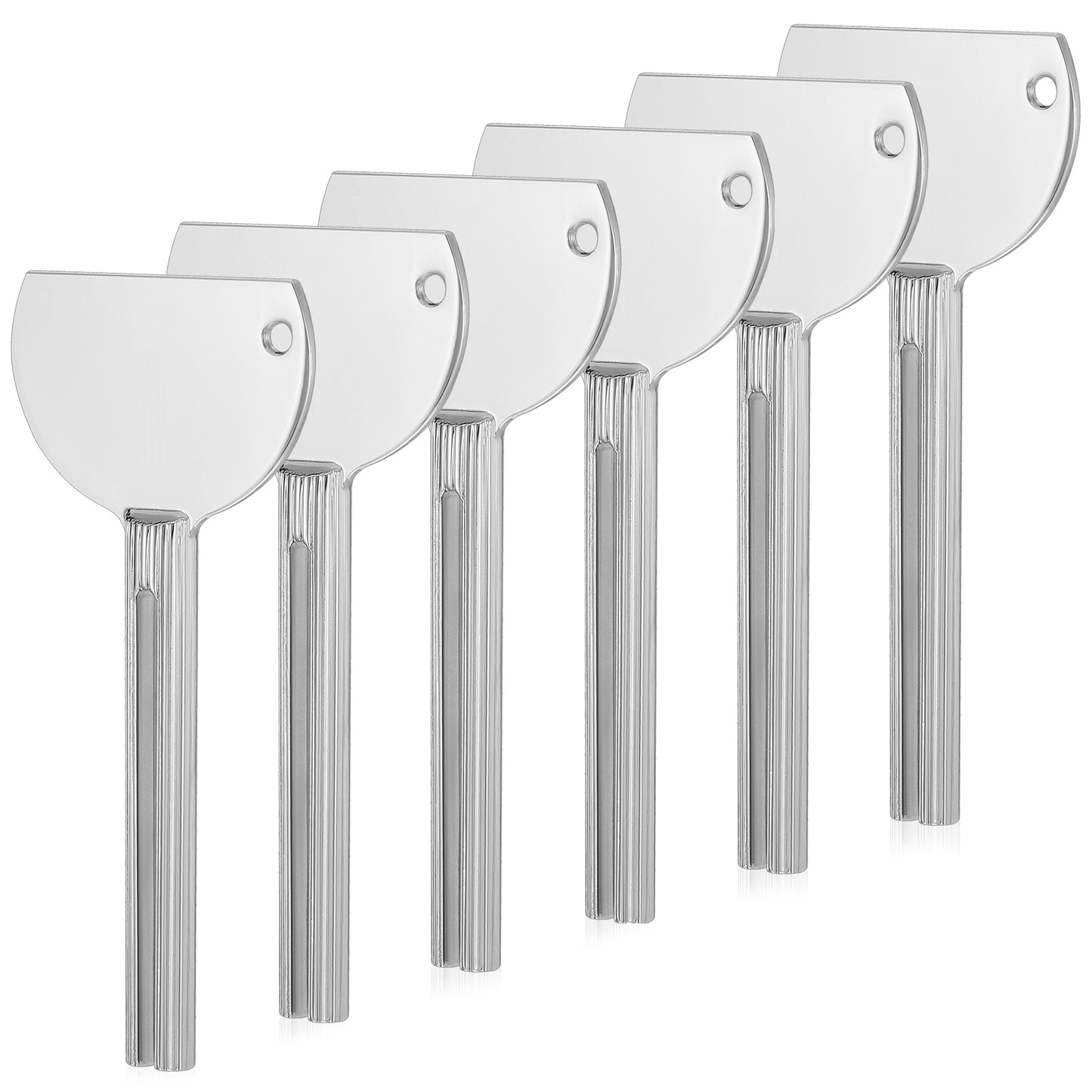 6PCS Tube Squeezer, Toothpaste Squeezer,Metal Tube Presser Tube Roller Tube Wringer Keys Dispenser Roller(1color)