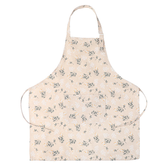 Japanese Vintage Apron, Lightweight Floral Apron for Women and Men, Breathable Cute Aprons with Pockets and Adjustable Belt for Baking, Cooking, Gardening, Painting, Crafting and DIY Activities