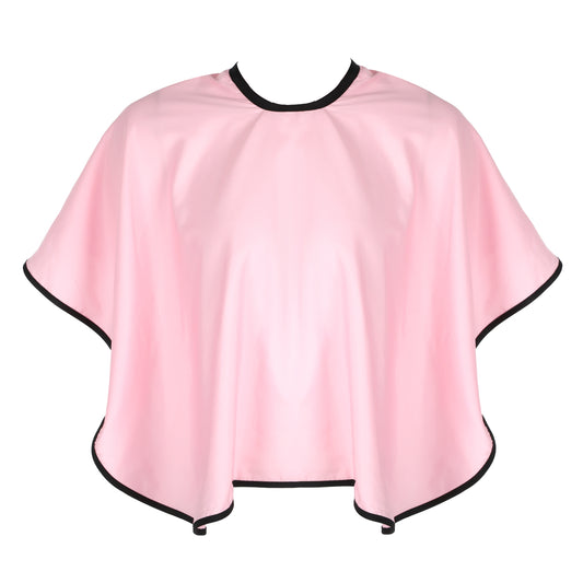 Waterproof Hair Dye Cape, Short Barber Cape Waterproof Salon Hair Cutting Cape Makeup Apron for Hair Color, Bleach, Shampoo