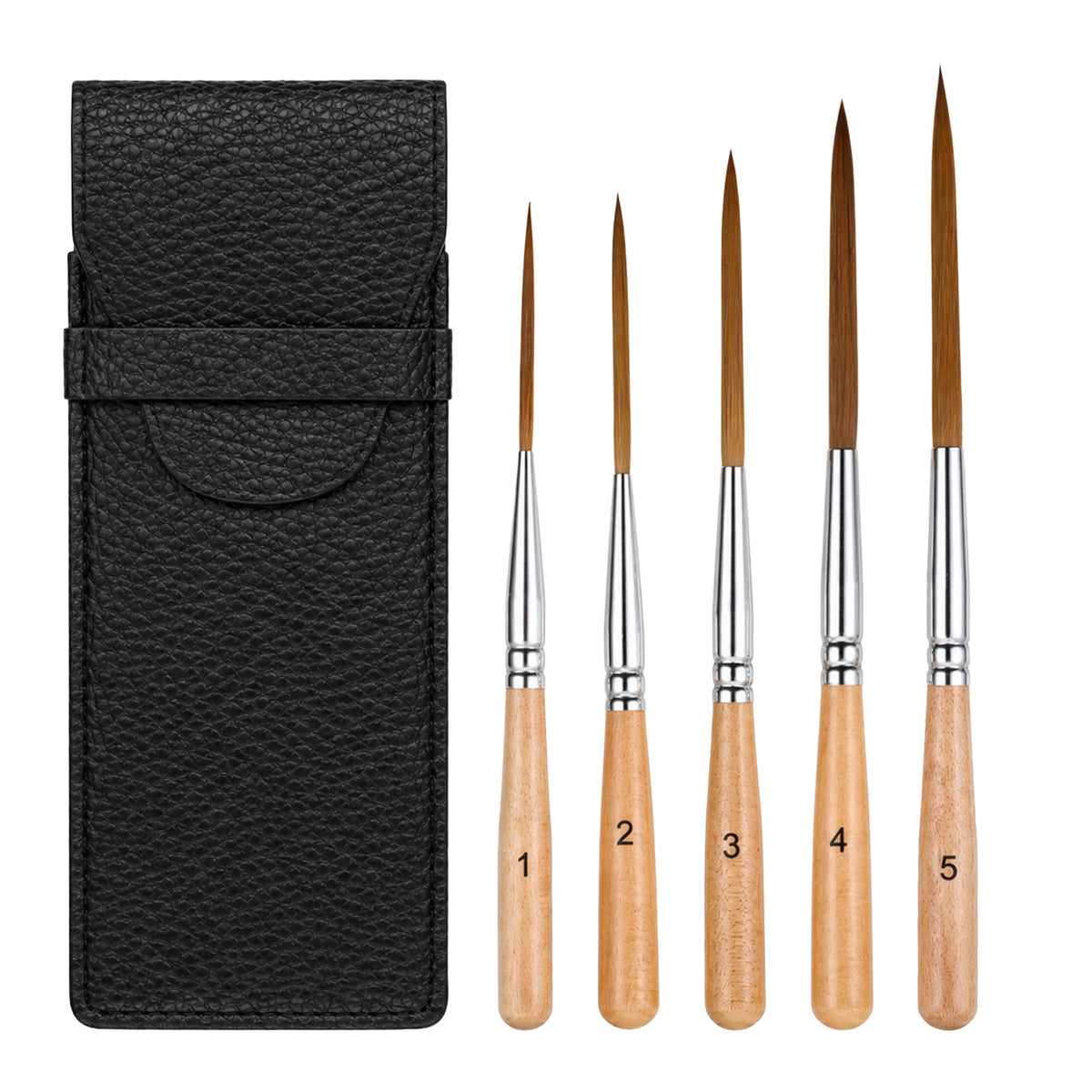 5pcs Long Liner Brushes Detail Paint Brushes, Extra Long Fine Point Tip