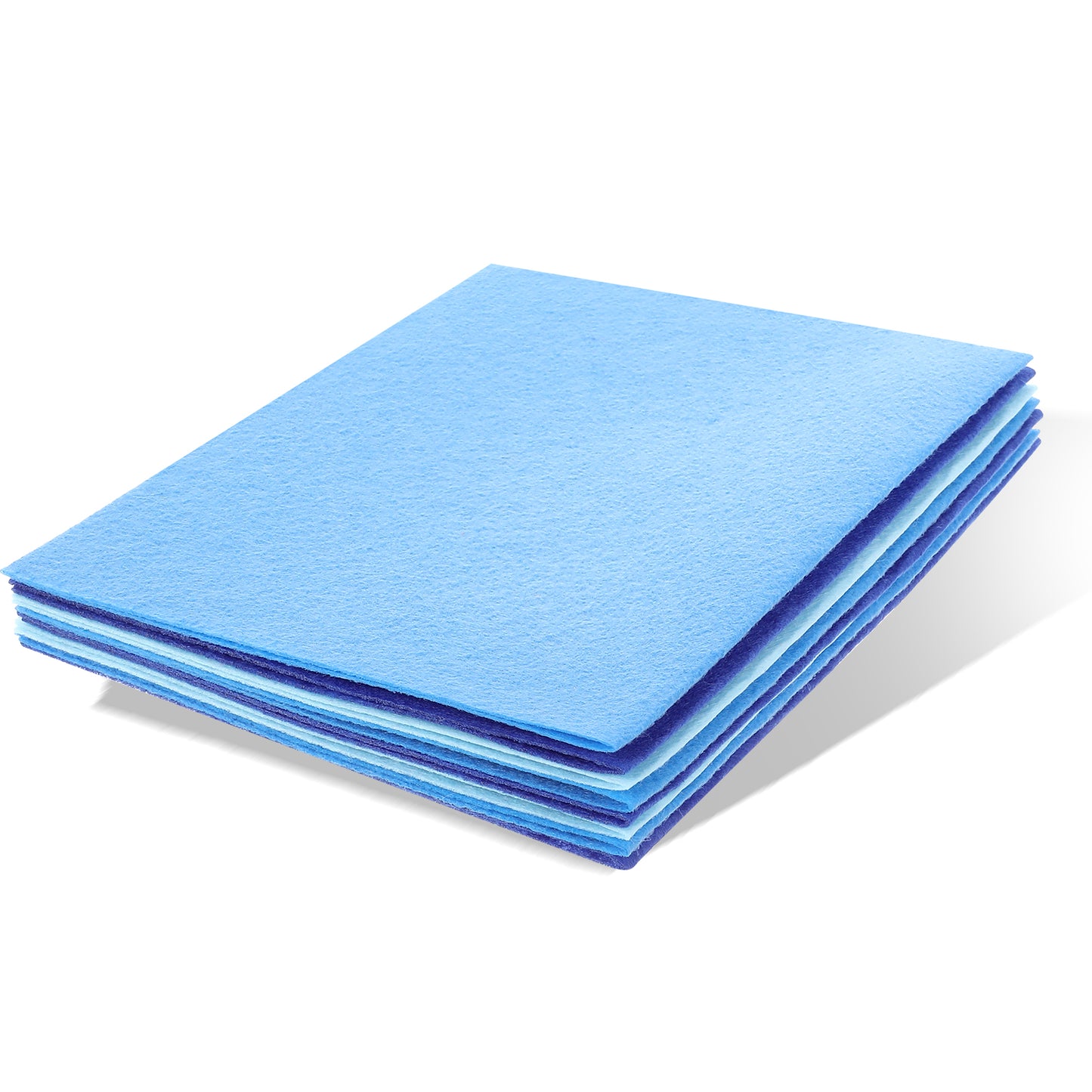 Blue Felt Sheets 18 Pcs Felt Fabric Sheets Soft Felt Sheets Felt Fabric for Crafts DIY Craft Sewing Patchwork Art Projects 3 Colors 11.81 x 7.87 Inch