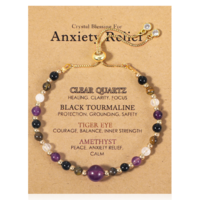 Crystal Beaded Healing Bracelets for Women, Relief Anxiety Bracelet