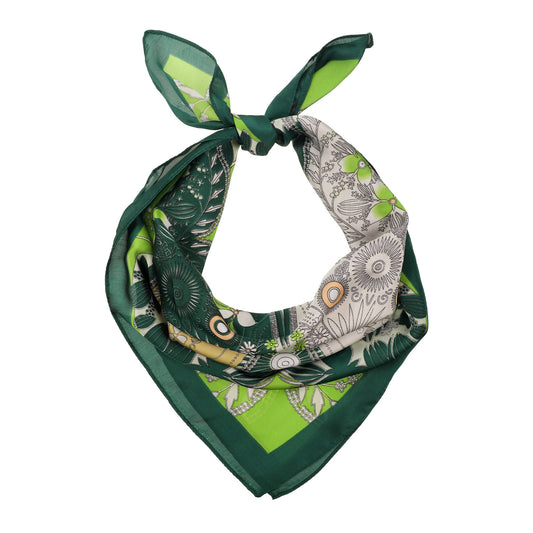 Dimioaoa 21 x 21Inch Silk Bandanas Square Neck Scarf for Women
