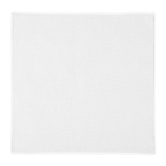 Yolev White Pocket Square Cotton White Handkerchief 8.66'' Mens Pocket Squares for Suit Jacket Dinner Tuxedo Wedding Party