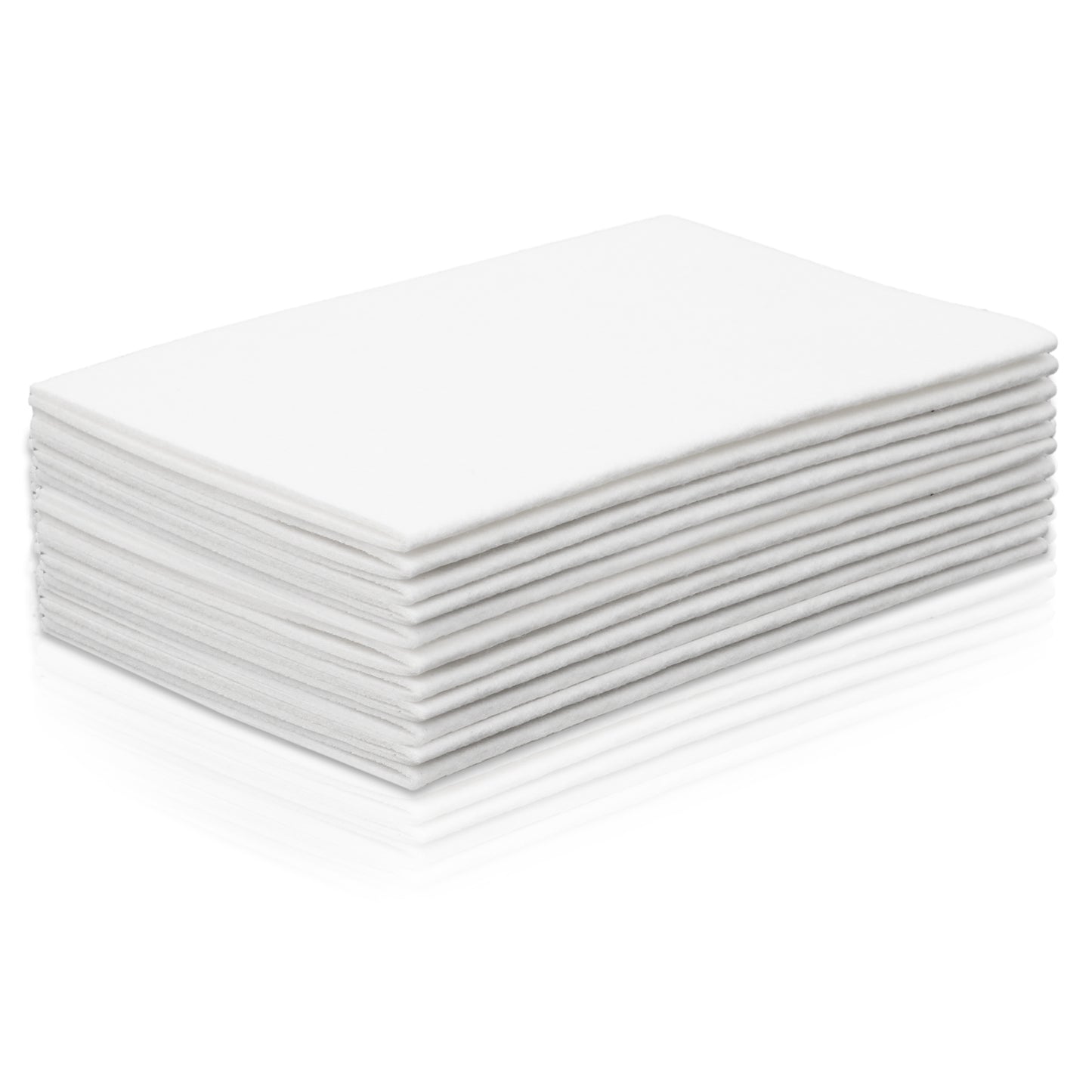 8 Pcs Felt Sheets 8" x 12" for Crafts, 2mm Hard White Thick Felt Fabric Sheet Squares for Crafts, Sewing, Padding and DIY Projects