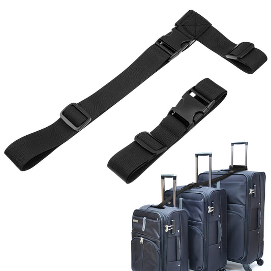 Luggage Straps Add A Bag Luggage Connector Adjustable Suitcase Strap Luggage Connector Straps for Suitcases Travel Accessories for Connecting Your Luggage Together-2 Pack(T-Type and Normal)