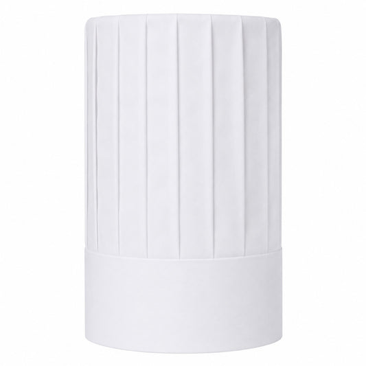 Chef Hats, Adjustable Hook and Loop Tape White Tall Kitchen Chef Hat