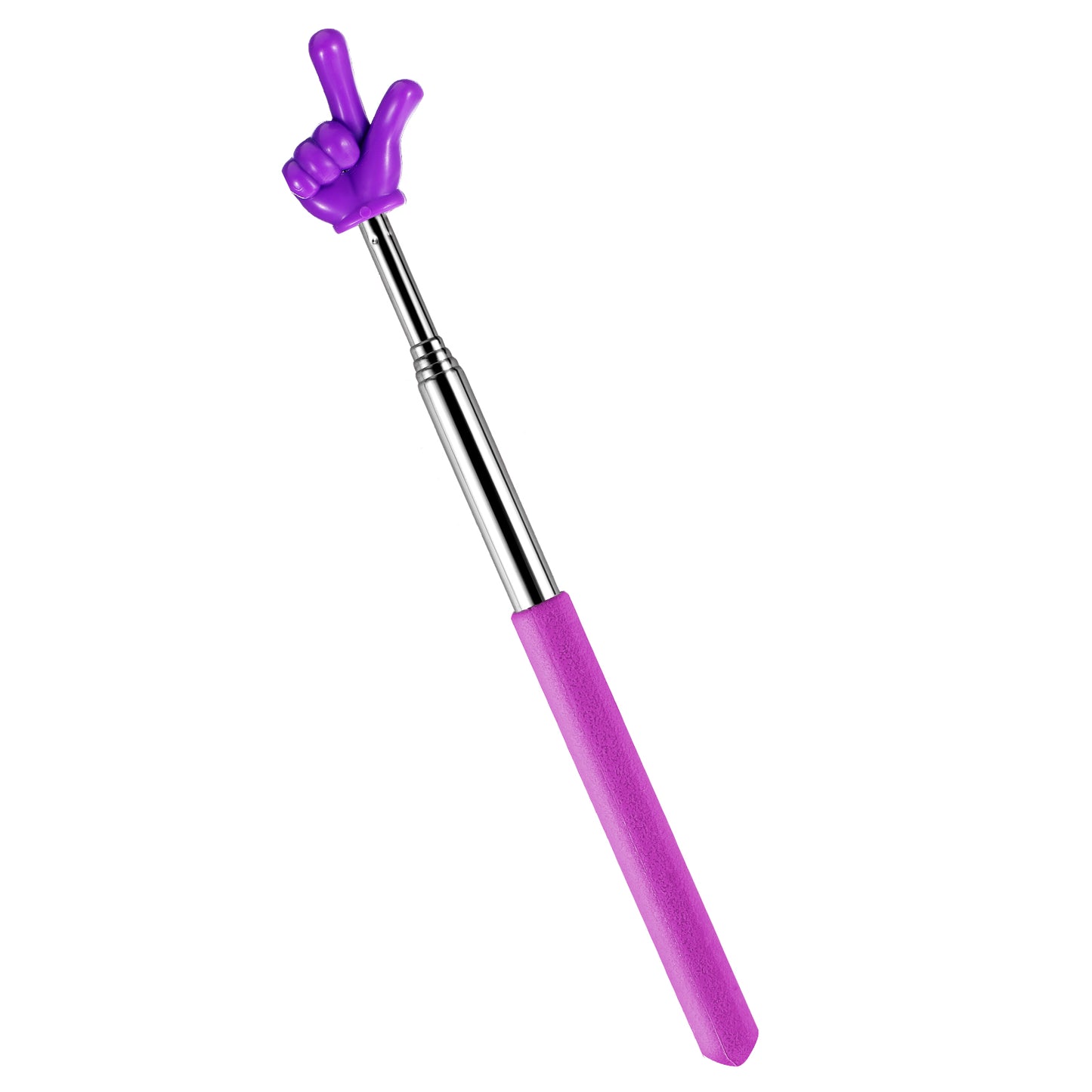 DIVINA VITAE Telescopic Teacher Pointer Extendable Pointer Stick for Classroom Retractable Hand Pointer Finger Pointer Stick Mini Classroom Pointer for Elementary School Kindergarten Teacher(Purple)