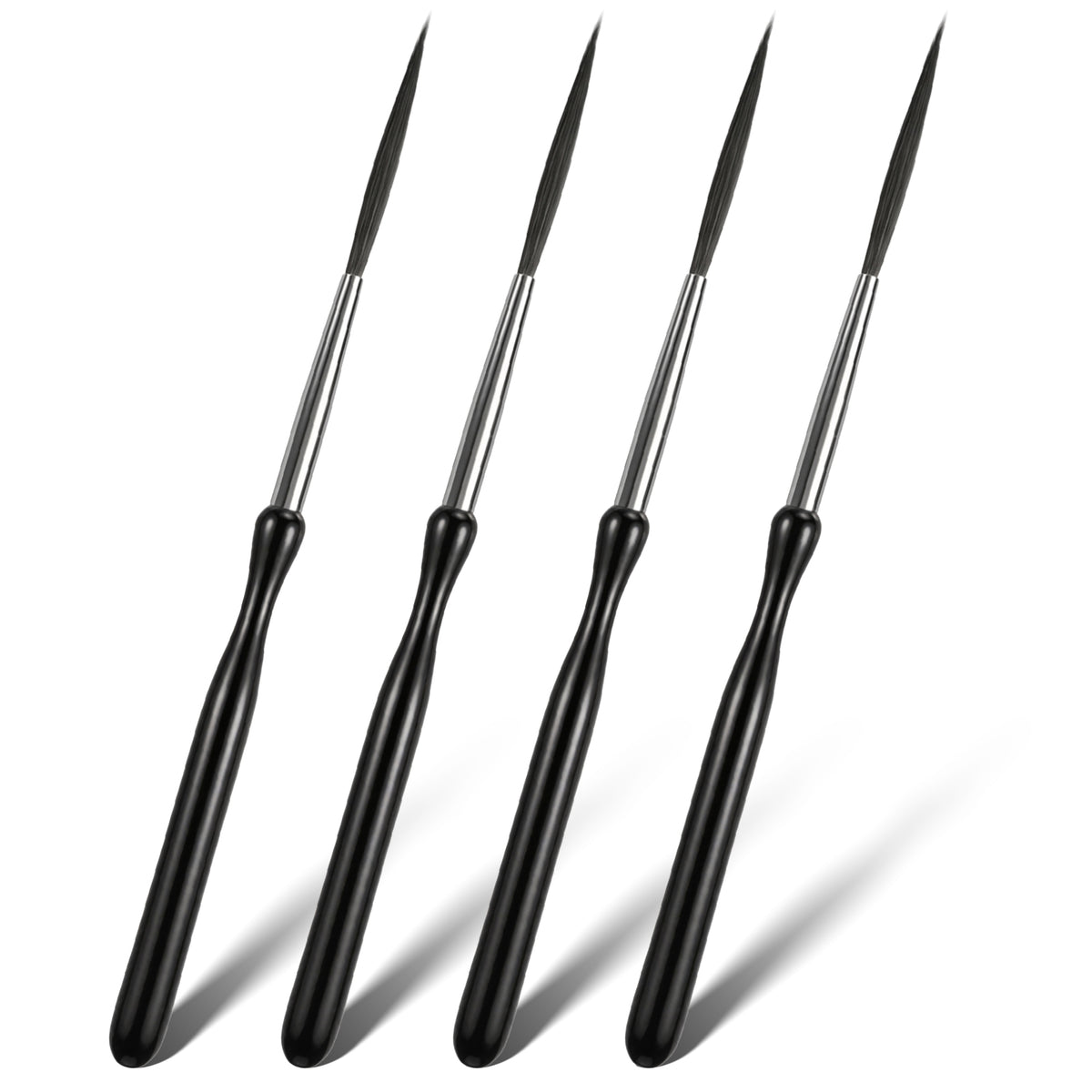 4PCS Fine Long Liner Brushes set, High Performance Pinstriping Brush