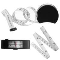 Body Measurement Tapes, Dual Scale Retractable Measuring Tape with Lock Button Window Reading, PVC Soft Tape Measure for Body Measurements, Weight Loss Muscle Building Fitness Nursing Sewing Cloth
