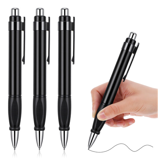HaiFafafaing 3 Pcs Big Fat Pens - Weighted Thick Pens - Enhanced Writing Stability Easy Thick Grip For Arthritis And Elderly