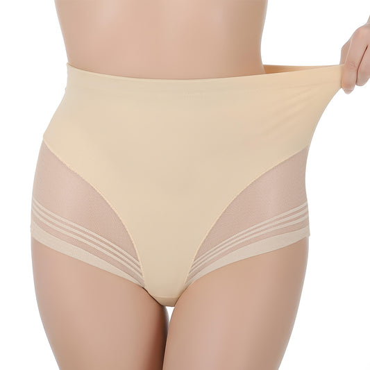 Lusofie shapewear panties for women High Waisted women's shapewear control panties Seamless Bodyshaper tummy control thong Nude