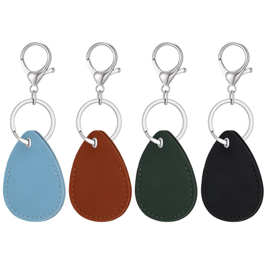 Gemoioio 4Pcs PU Leather Key Fob Holder,Key Covers for Car Keys