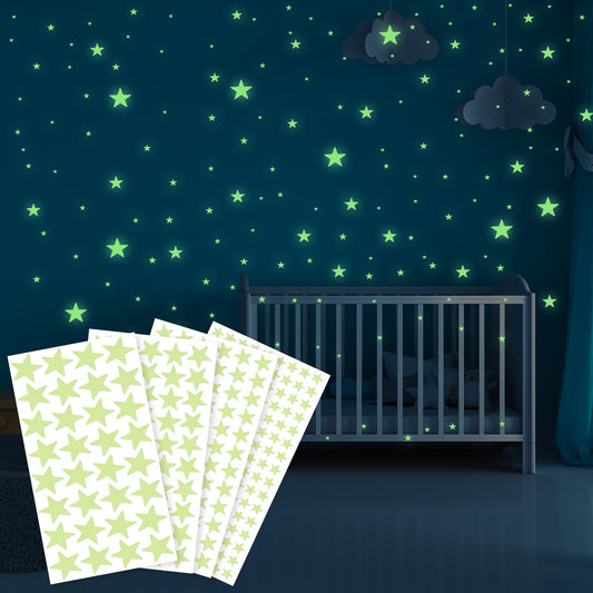 730Pcs Glow in The Dark Stars for Ceiling 3D Room Wall Decor Glow in The Dark Star Stickers for Kids Bedroom Ceiling Stars Wall Decals Christmas Gift