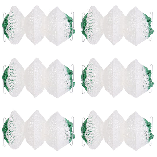 Lusofie 6Pcs Lantern Mantles 3-Layer Gas Lamp Mantles with 2 Install Clip, Propane Lantern Mantles for Outdoor Camping Lights Gas Lantern Kerosene Lantern(White)