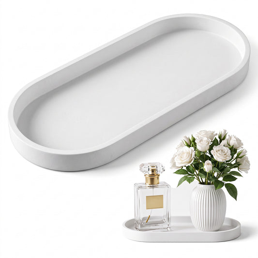 1 Bathroom Tray, Decorative Vanity Tray For Perfume Candle Jewelry Storage