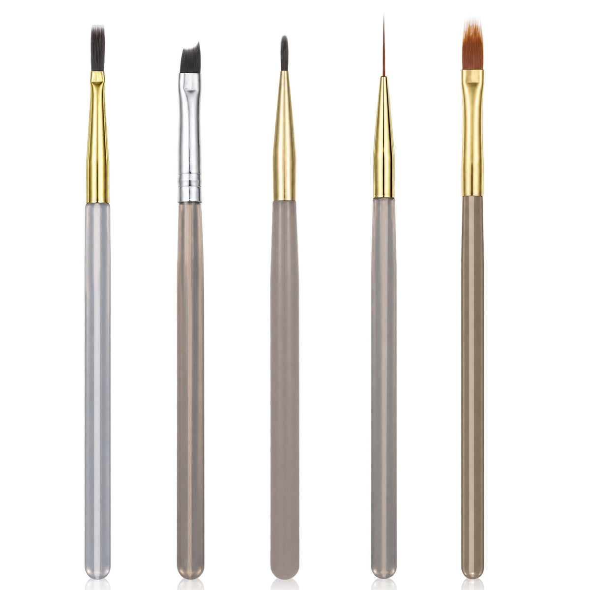 5pcs Nail Art Liner Brushes Nail Art Brush Set Acrylic Handles, DIY