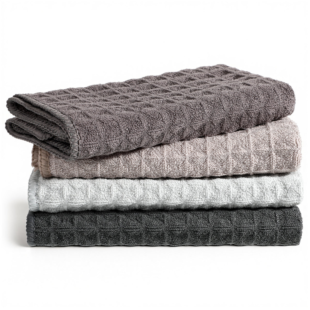 4Pcs Barista Microfiber Cloths,Waffle Cleaning Cloths Microfibre 12"x12"