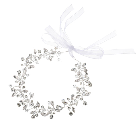 Rhinestones Bridal Headband Silver Crystal Wedding Headpieces Accessories