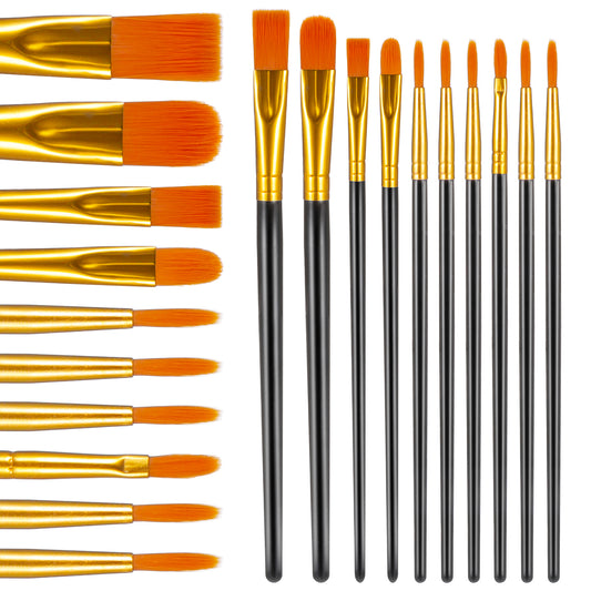 10 Pcs Face Paint Brushes Set Nylon Acrylic Watercolor Paint Brushes Professional Artist Fine Paint Brush for Body Face Adult Drawing Beginners Professionals Makeup Kit