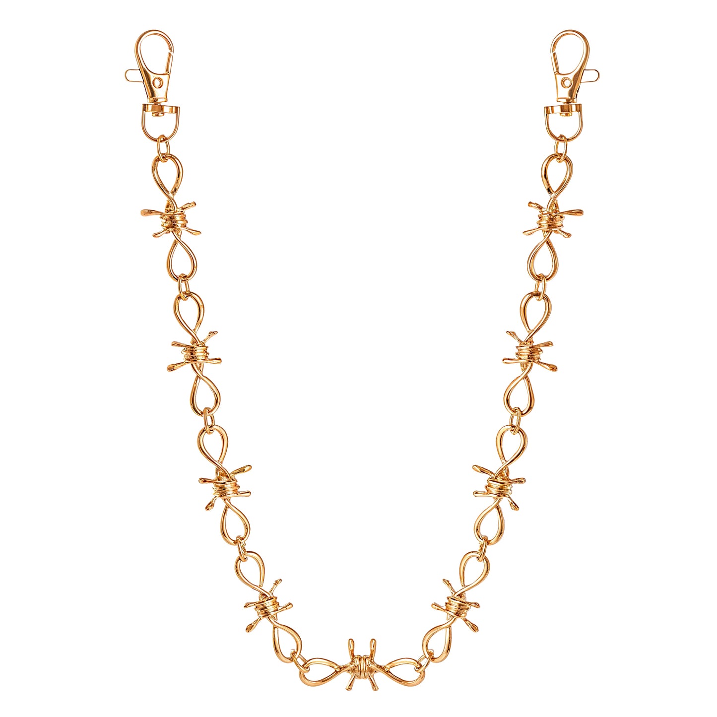 Wallet Chain Gold Heavy Duty Metal Keychain Pants Hip Hop Punk Pocket Chain Goth Accessories for Women Men Fashion Trendy