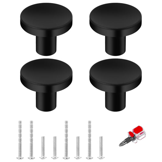 Lusofie 4Pack Gold Drawer Knobs Gold Kitchen Knobs Round Cabinet Knobs