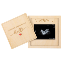 Wooden Ultrasound Picture Frame Surprise Boxs, Pregnancy Announcement for Grandma Grandpa Grandparents, Baby Coming Soon Sign, Pregnancy Reveal Gift for Husband Friends Auntie Uncle