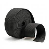 Josojoou Webbing Strap For Bags 5.4yard Weave Tape Ribbon(Black)