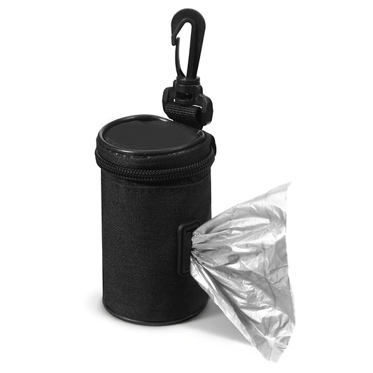 Dog Poop Bag Holder for Leash, Dog Waste Bag Holder, Doggy Poop Waste Bags Dispenser Zipper Pouch with Carabiner Clip, Puppy Treat Pouch Carrier Compatible with All Leashes