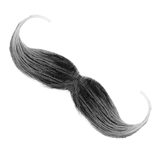 HaiFafafaing Adjustable Fake Mustache, Halloween DIY Self Adhesive Fake Beard, Novelty Stick On Mustaches for Themed Parties and Cosplay(Grey)