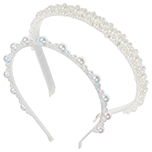 White Pearl Headbands for Women