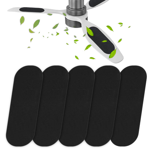 Ceiling Fan Filters for Blades, 5pcs Activated Coconut Shell Carbon Ceiling Fan Air Purifier Pads, Universal Easily Sticks Unscented Ceilings Fans Air Purifier Pads for Home Office Common Household