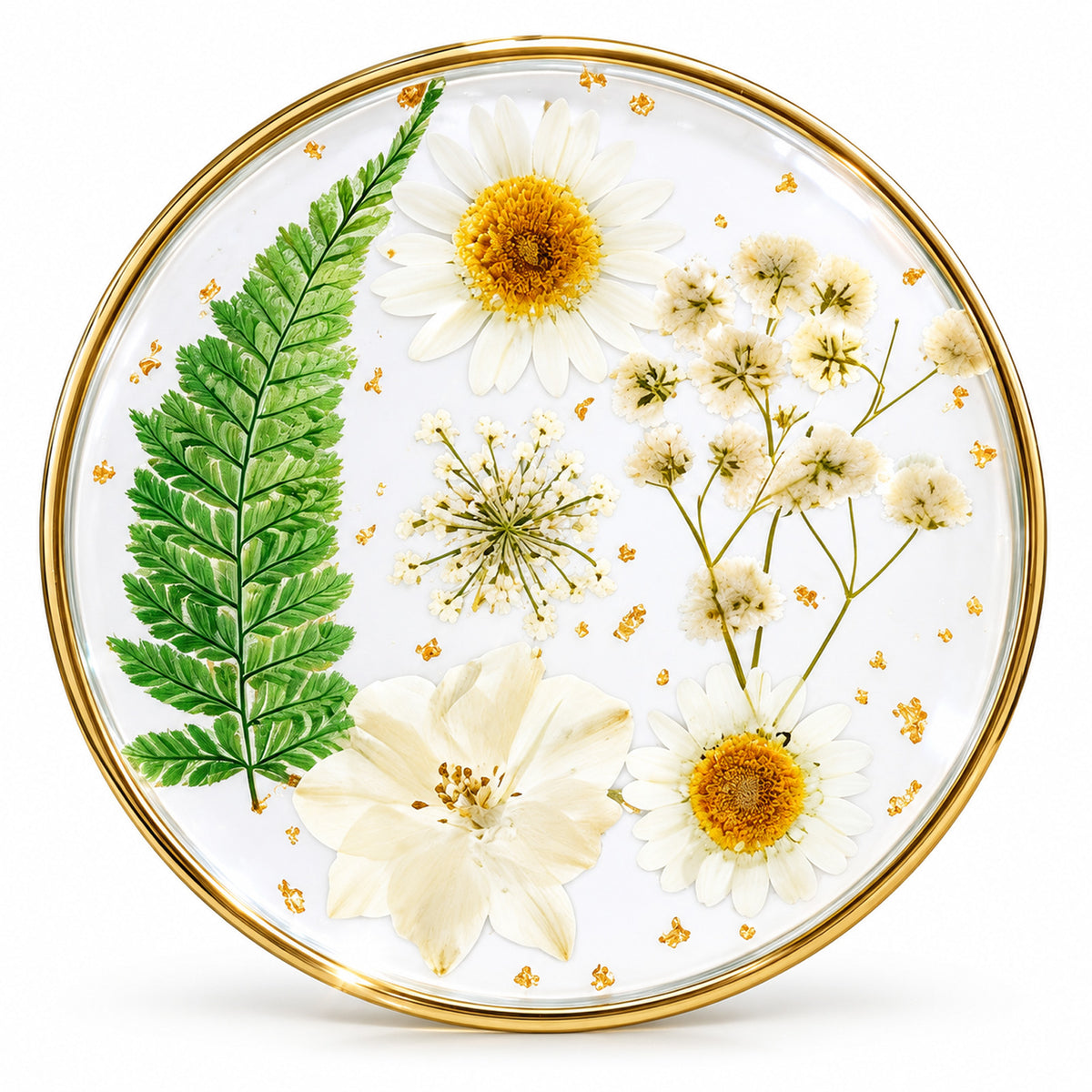 Resin Drink Coasters,Flower Coaster for Desk,Coffee,Table
