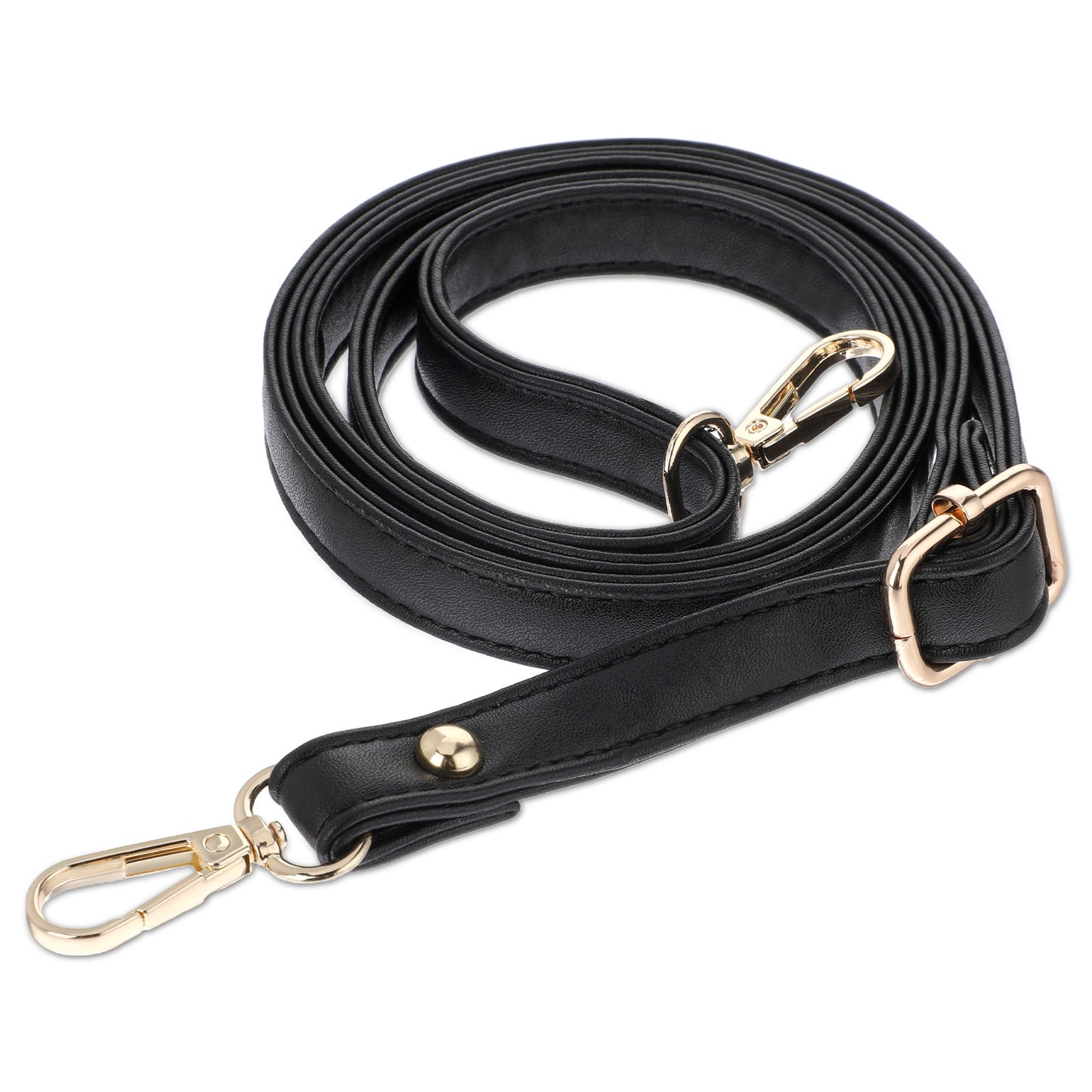 Purse Strap Replacement Adjustable 70-130 cm Leather Purse Strap Black Shoulder Bag Strap for Crossbody Bag Handbags